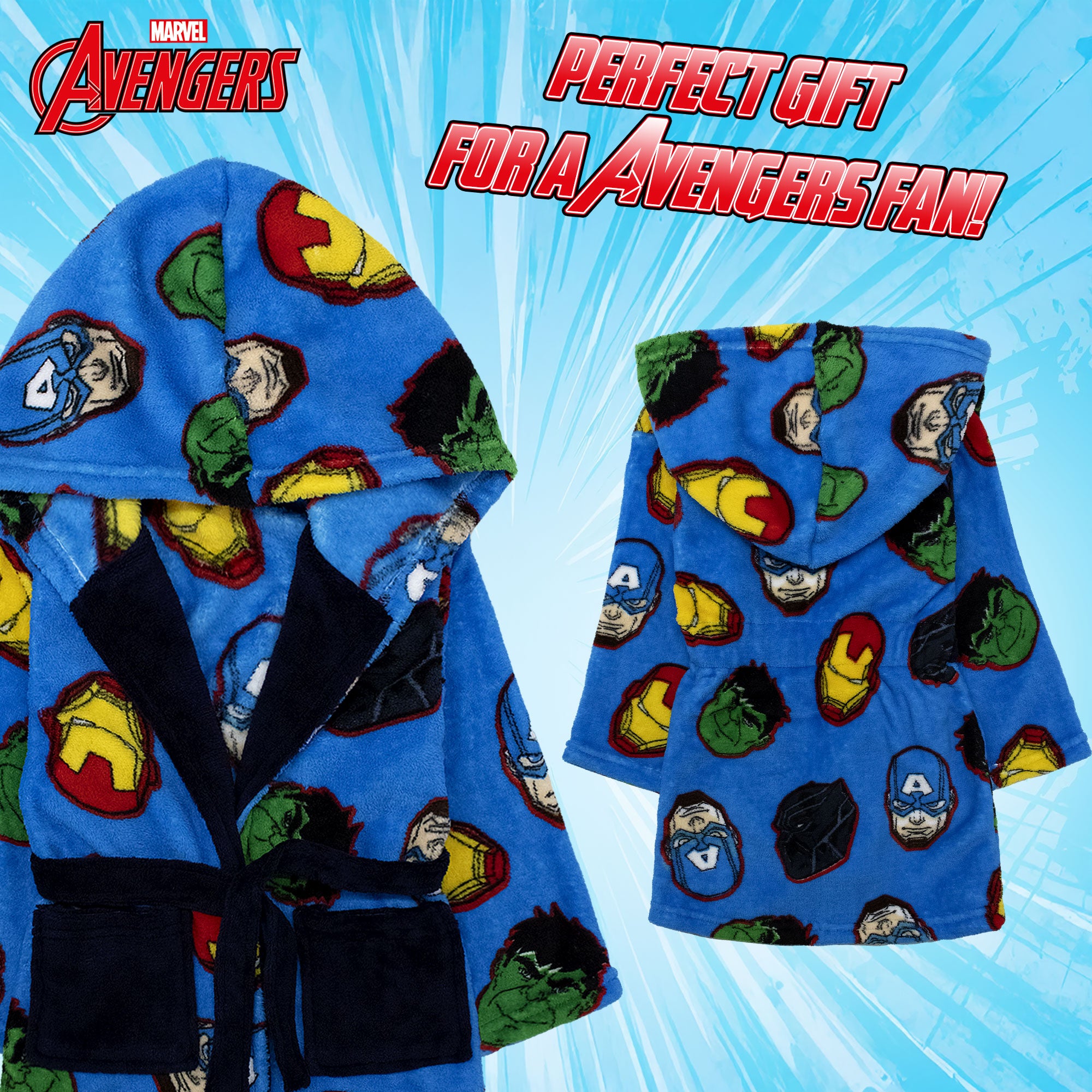 Vestaglia Marvel Avengers in pile invernale per bambino 6993