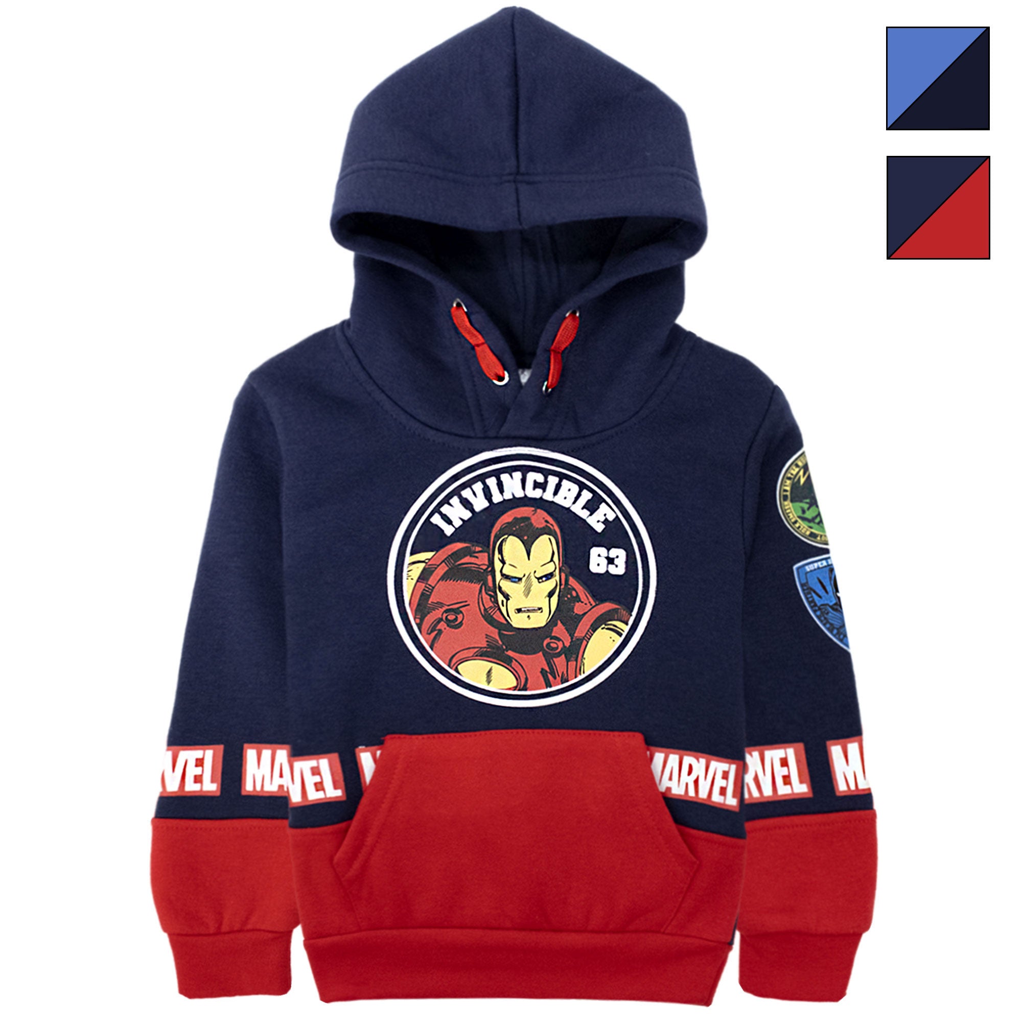 Felpa Marvel Avengers per bambino con cappuccio a maniche lunghe bimbo 6999