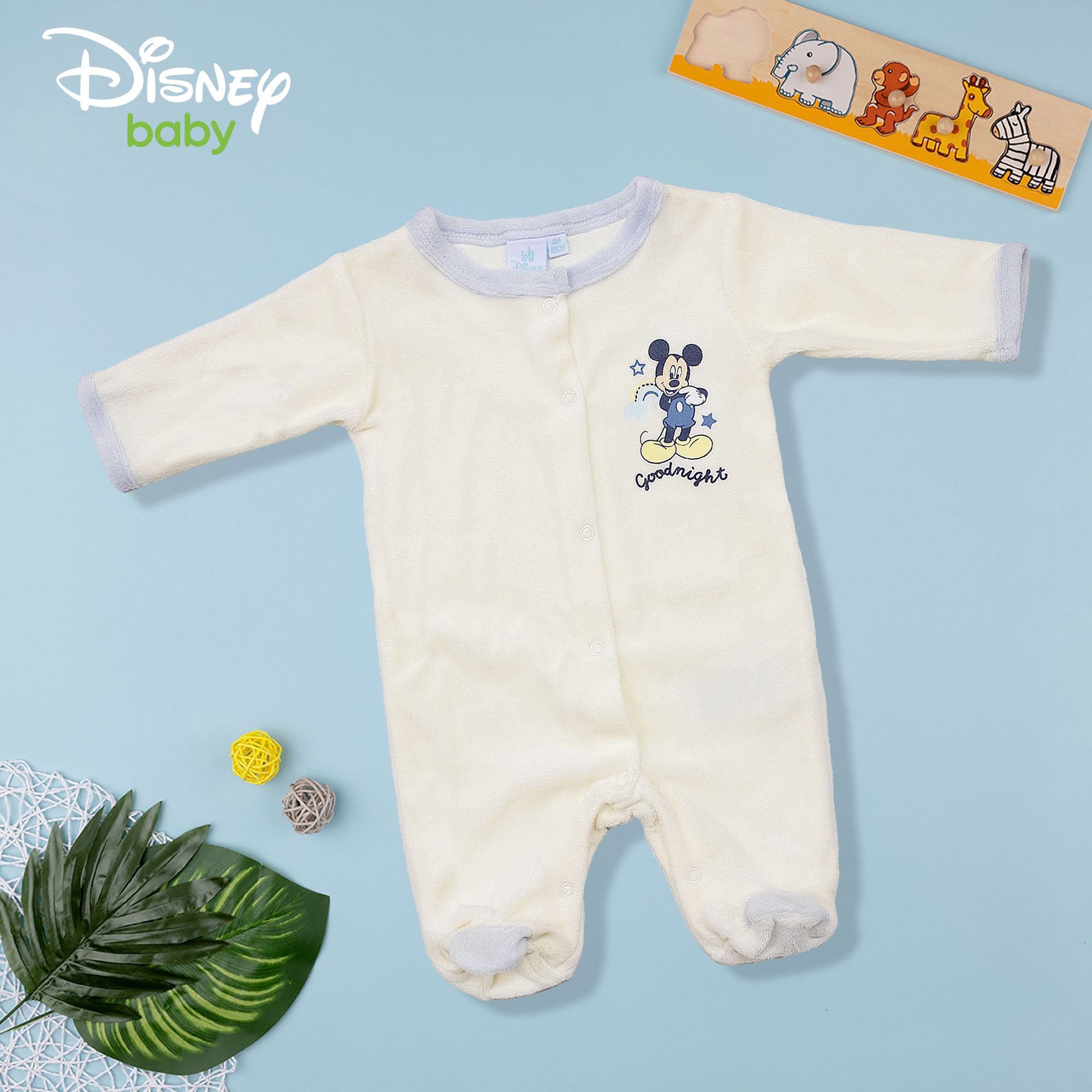 Pigiama neonato Disney Mickey Mouse tutina bambino in ciniglia per bimbo 7018