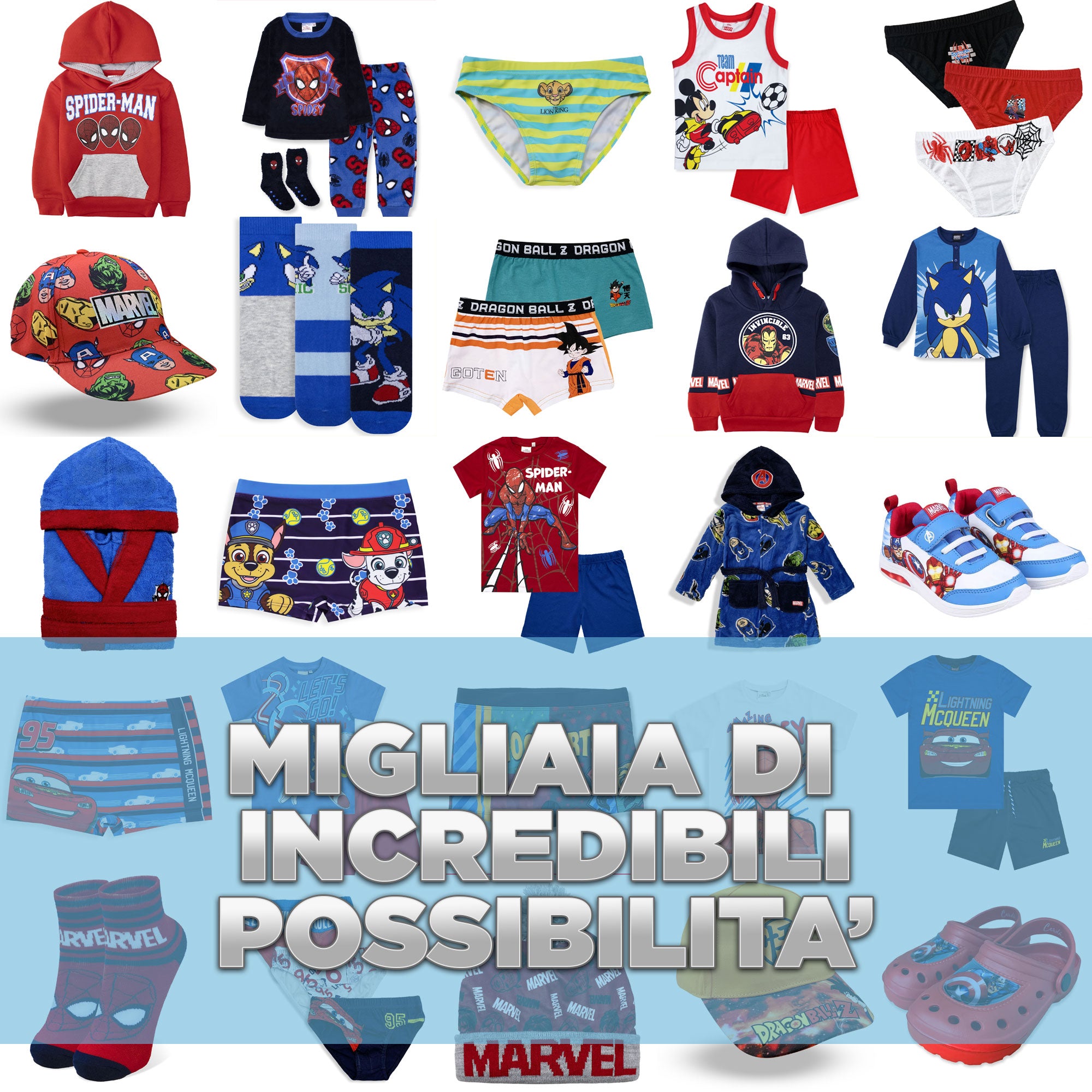 Mystery Box Abbigliamento e intimo per Bambino 10 prodotti valore superiore €100